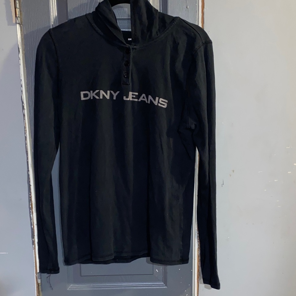 DKNY Black Long Sleeve Top